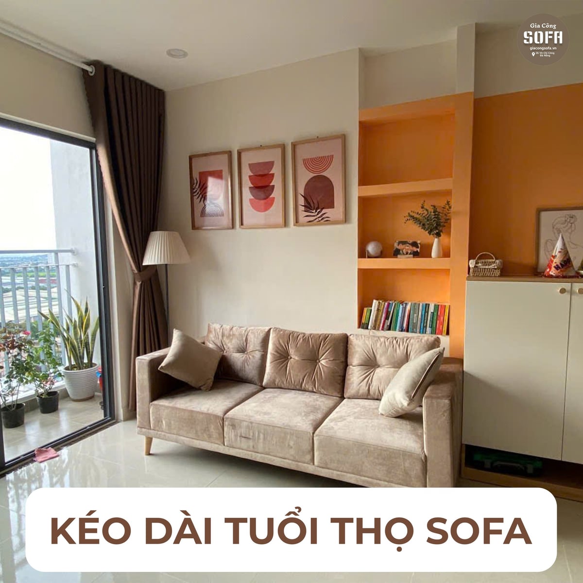Sofa trước và sau khi bọc lại tại Đà Nẵng